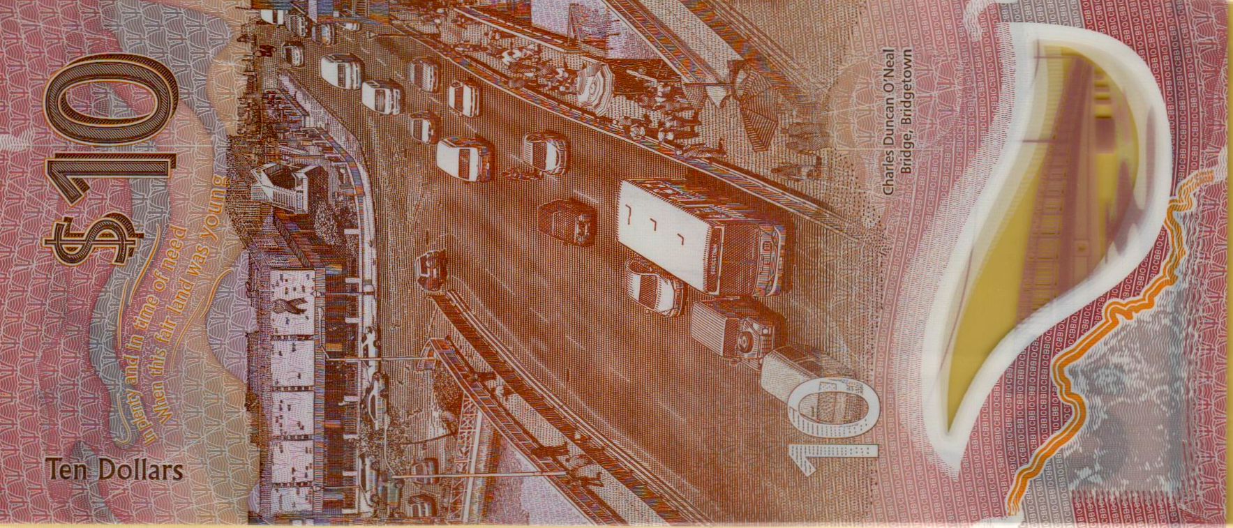 Barbados 10 2022 UNC P-W82